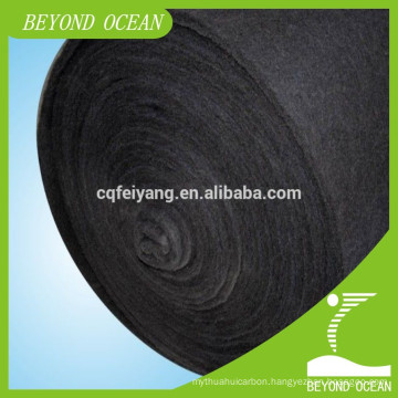 Activated carbon filter felt